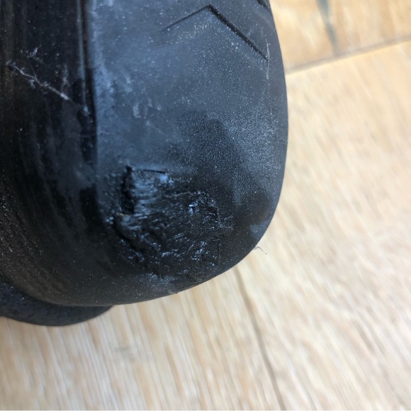 Aquatilia black suede shearling real fur lining boots size 7.5 - Picture 10 of 11